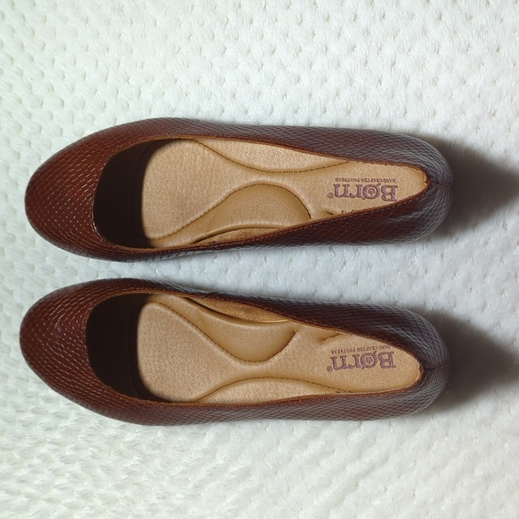 Born Adour Ballet Flat in Brown Snake Print - Picture 2 of 9